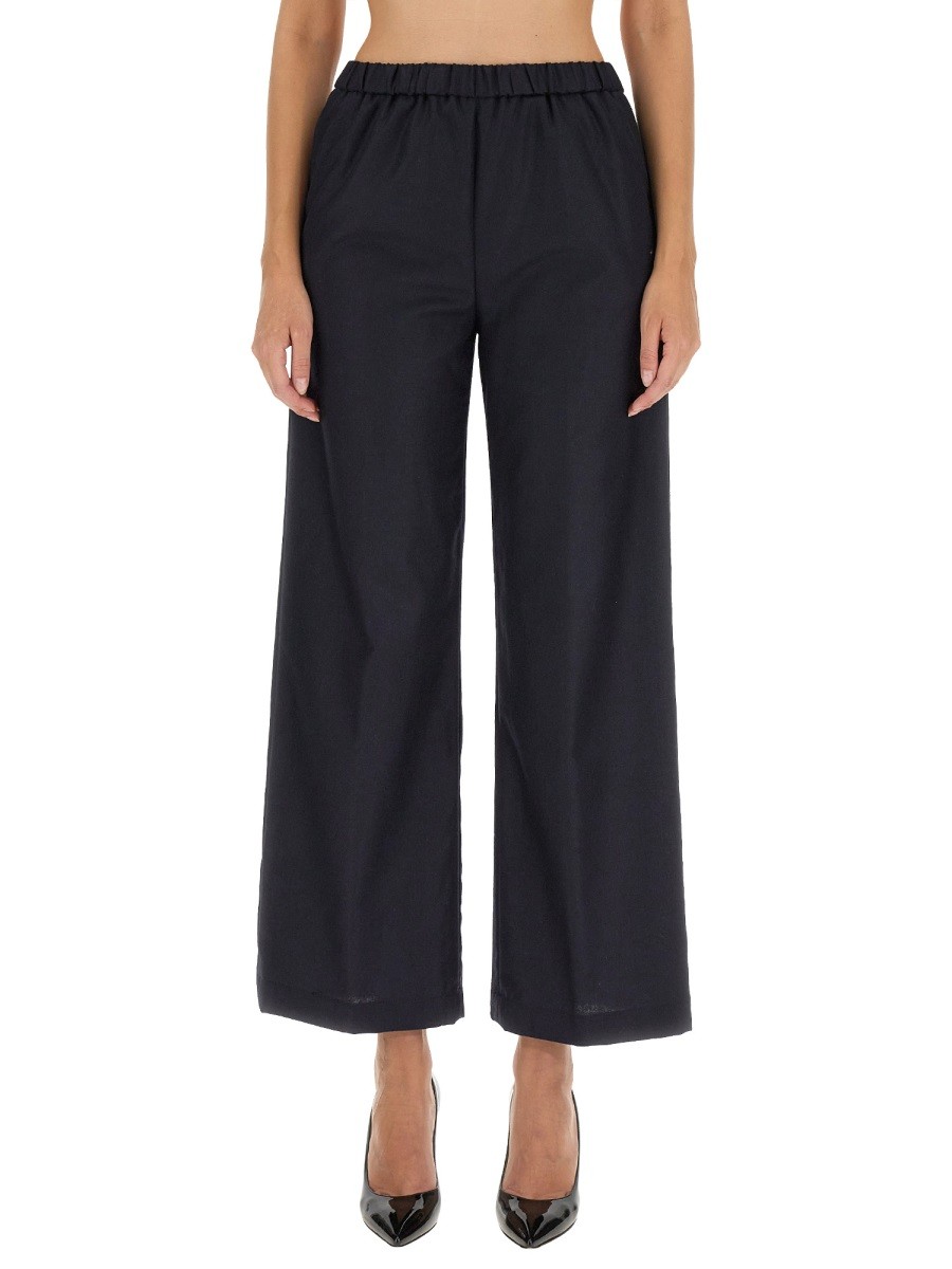 Discover the authentic ASPESI women's WOOL PANTS in Blue