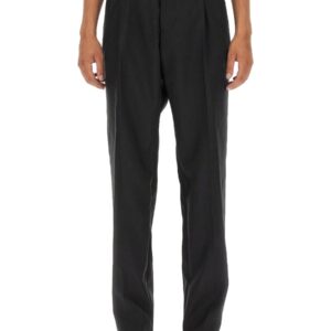 Discover the authentic Alexander Mcqueen men's WOOL PANTS in Black