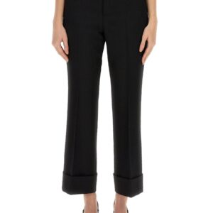 Discover the authentic Gucci women's WOOL PANTS in Black