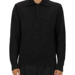 Discover the authentic Dolce & Gabbana men's WOOL POLO. in Black