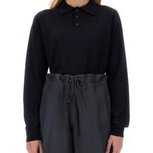 Discover the authentic Maison Margiela women's WOOL POLO. in Blue