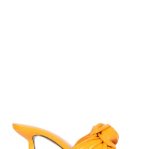 Discover the authentic BY FAR women's WOOL SANDALS in orange