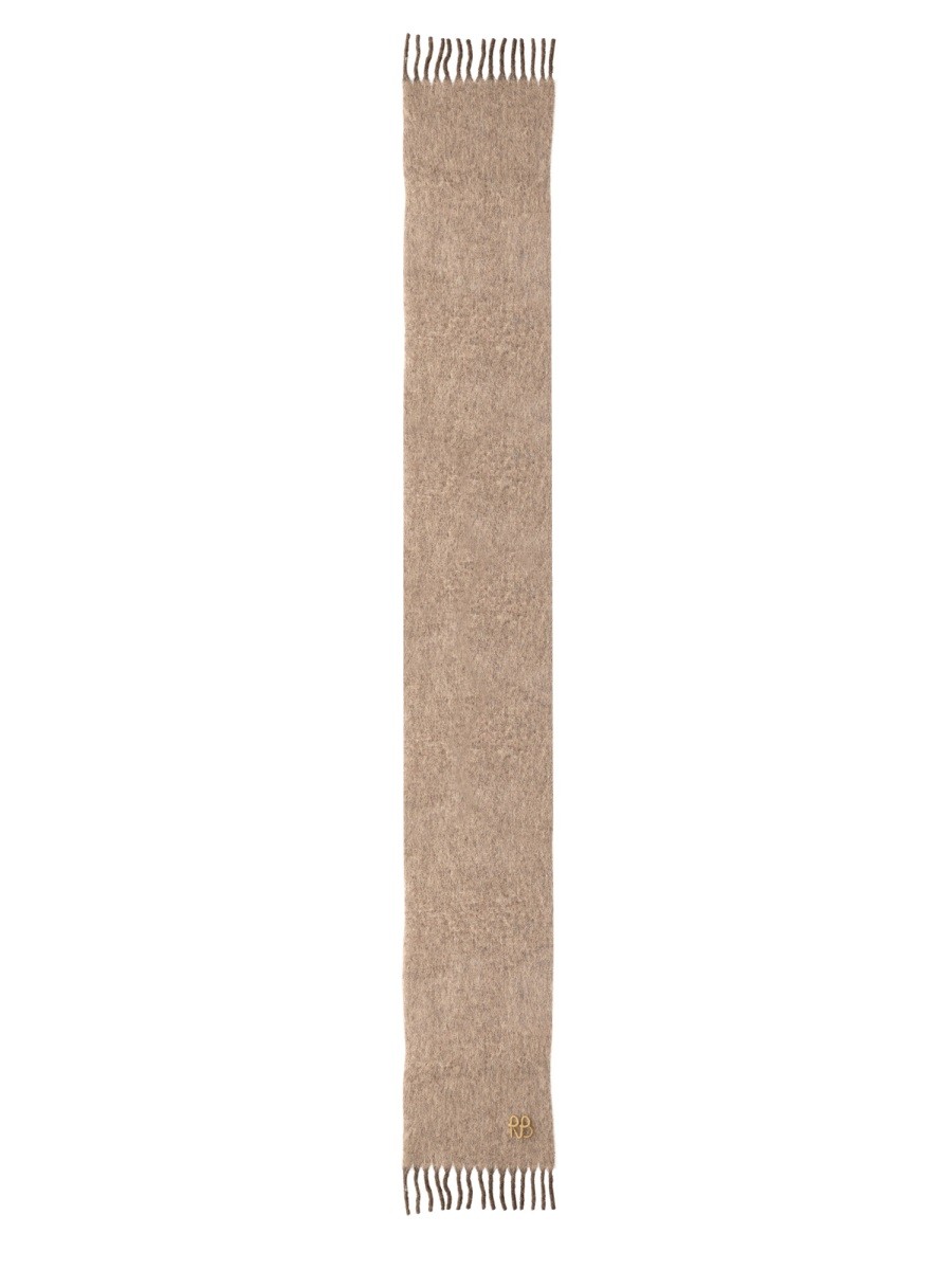 Discover the authentic RUSLAN BAGINSKIY women's WOOL SCARF in beige