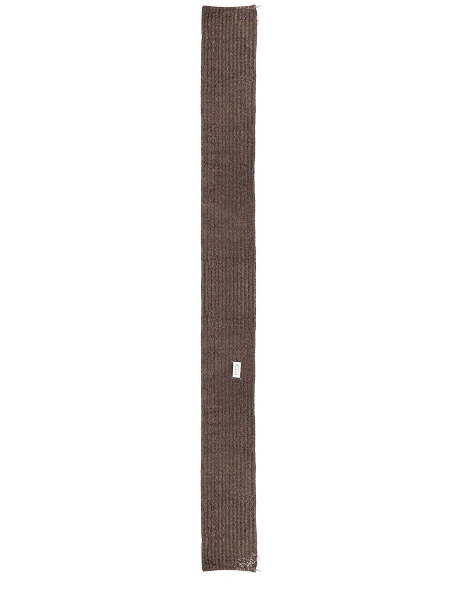 Discover the authentic Maison Margiela men's WOOL SCARF in Brown