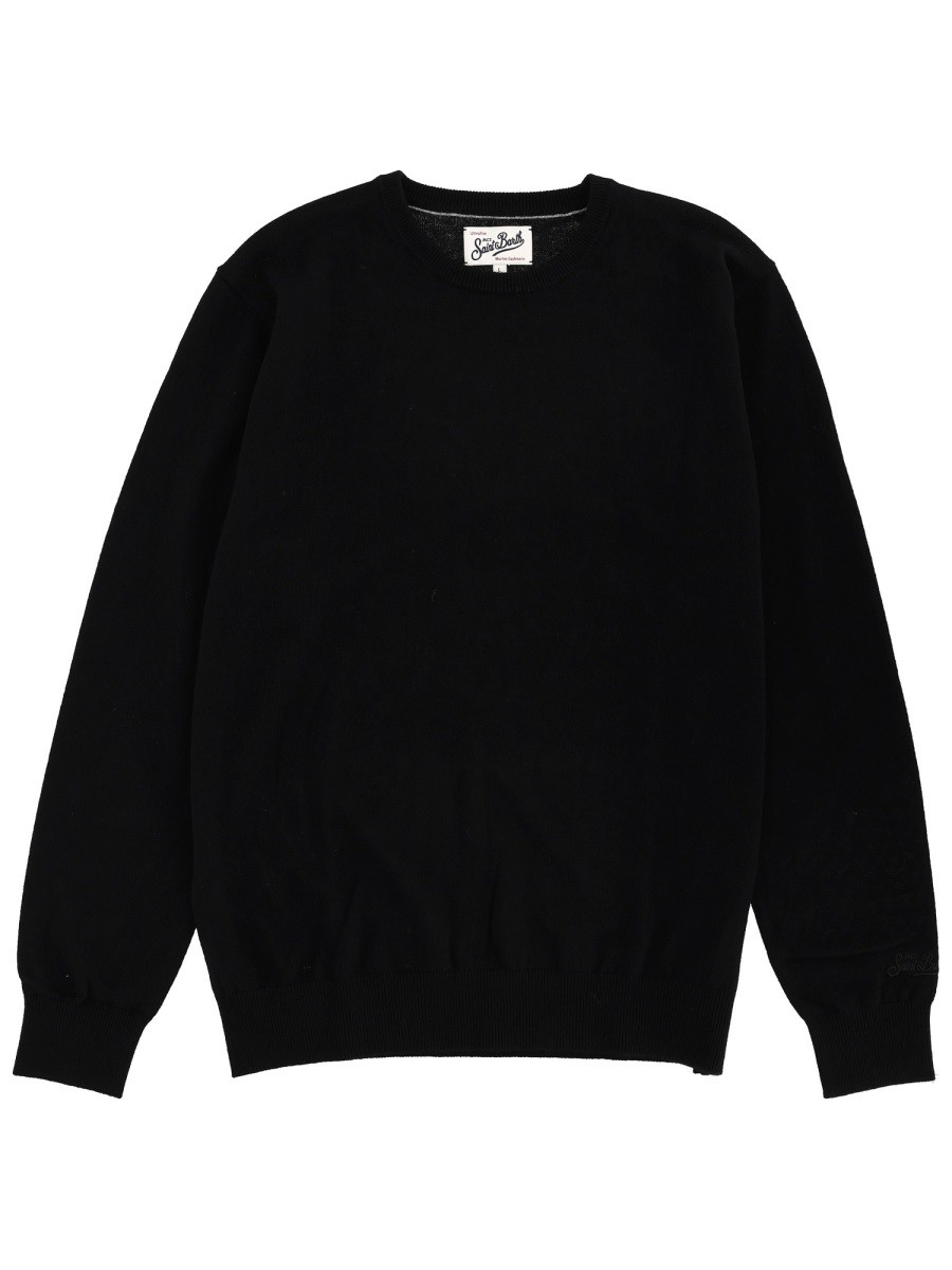 Discover the authentic MC2 SAINT BARTH men's WOOL SWEATER in Black