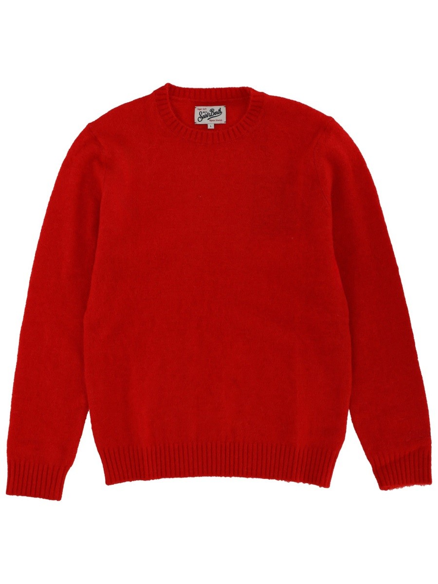 Discover the authentic MC2 SAINT BARTH men's WOOL SWEATER in Red
