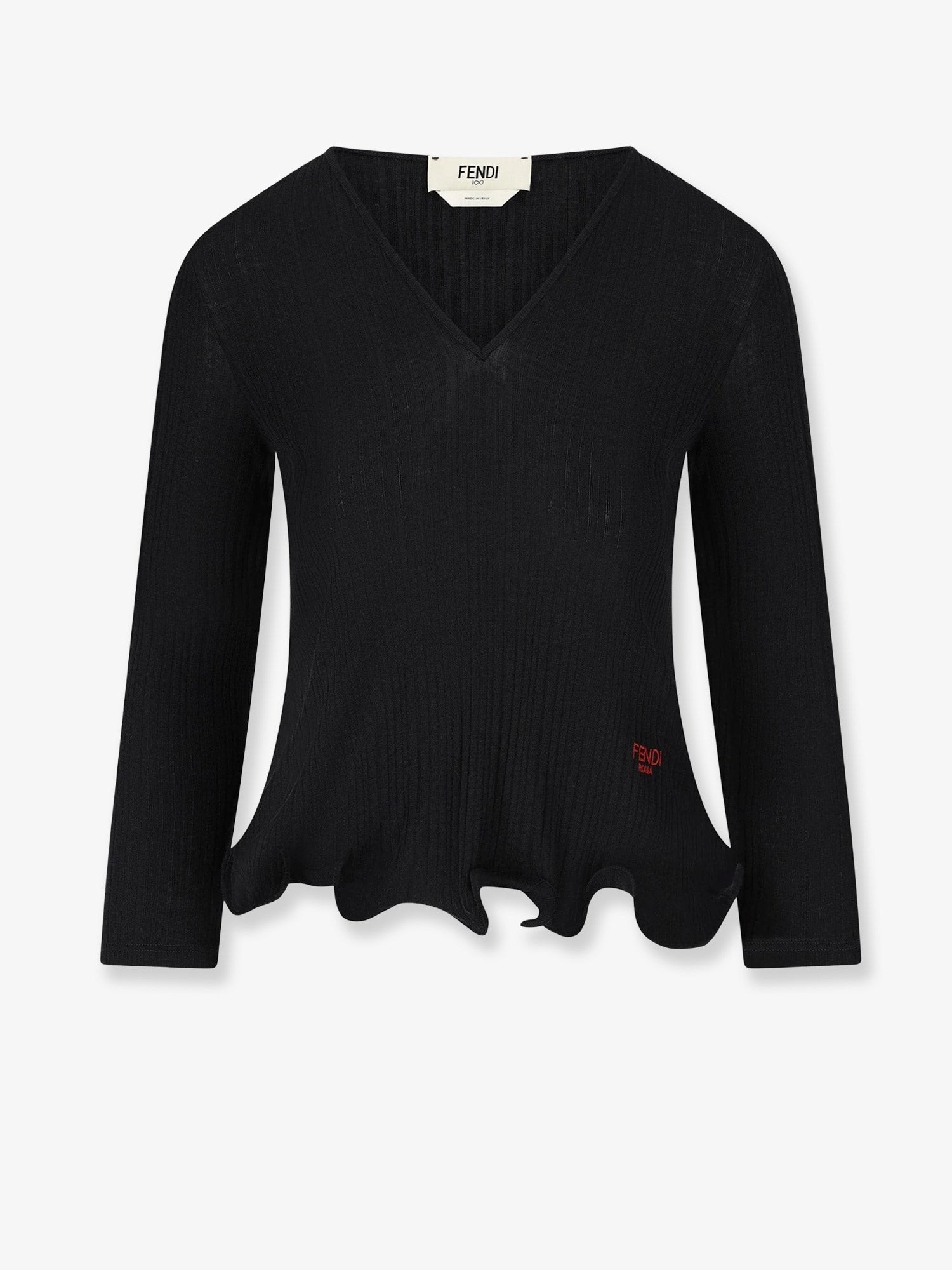 Discover the authentic Fendi women's Wool sweater in Black
