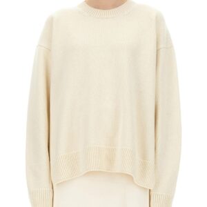 Discover the authentic JIL SANDER women's WOOL SWEATER in Ivory