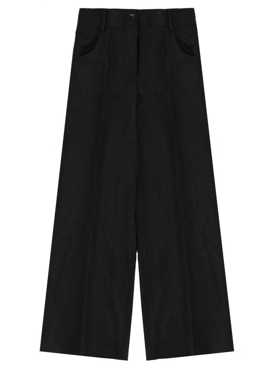 Refresh your wardrobe with the THEORY women's WOOL TAILORED PANTS in Black