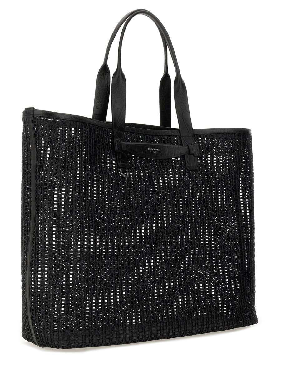 WOVEN MESH SHOPPING BAG - Image 3