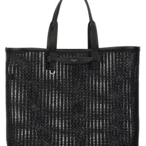 Discover the authentic Dolce & Gabbana men's WOVEN MESH SHOPPING BAG in Black