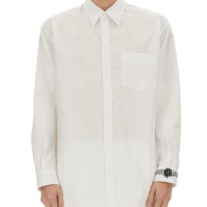 Refresh your wardrobe with the Moschino men's "WRISTWATCH PRINT" SHIRT in White
