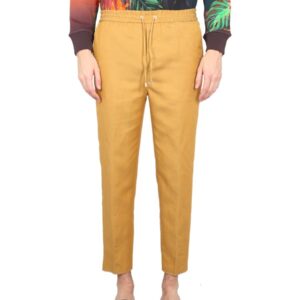 Elevate your look with the Etro men's YORK PANTS in Yellow