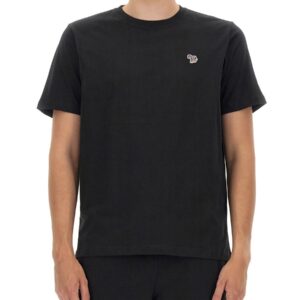 Refresh your wardrobe with the PS BY PAUL SMITH men's ZEBRA LOGO T-SHIRT in Black