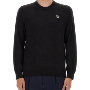 Refresh your wardrobe with the PS BY PAUL SMITH men's ZEBRA PATCH SHIRT in Black