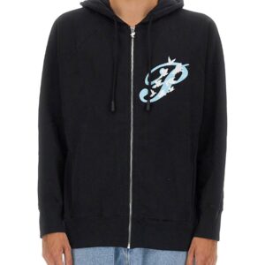 Discover the authentic 3.PARADIS men's ZIP SWEATSHIRT. in Black