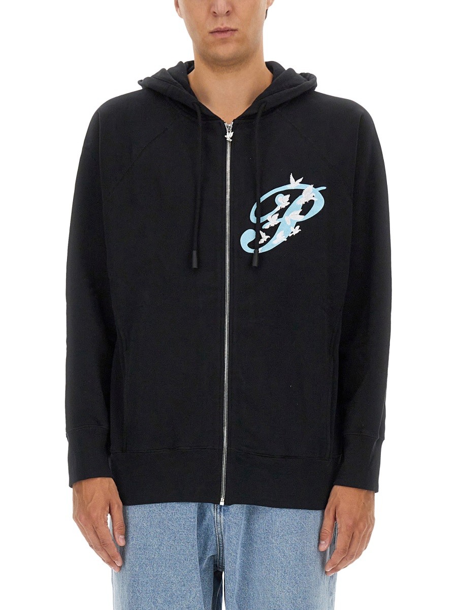 Discover the authentic 3.PARADIS men's ZIP SWEATSHIRT. in Black