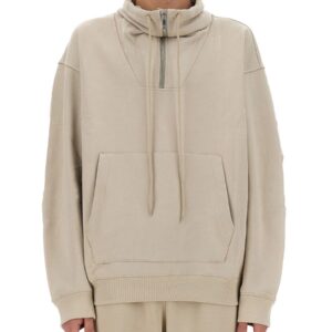 Refresh your wardrobe with the Helmut Lang men's ZIP SWEATSHIRT. in Grey