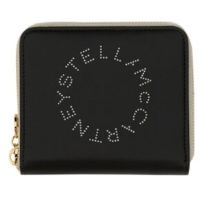 Discover the authentic stella mccartney women's ZIPPED WALLET in Black