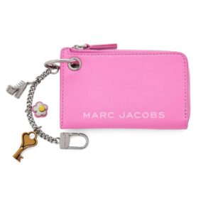 Discover the authentic Marc Jacobs women's ZIPPERED WALLET WITH PENDANT in Pink